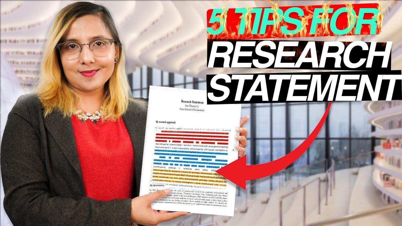 How to write a research statement for MS/PhD