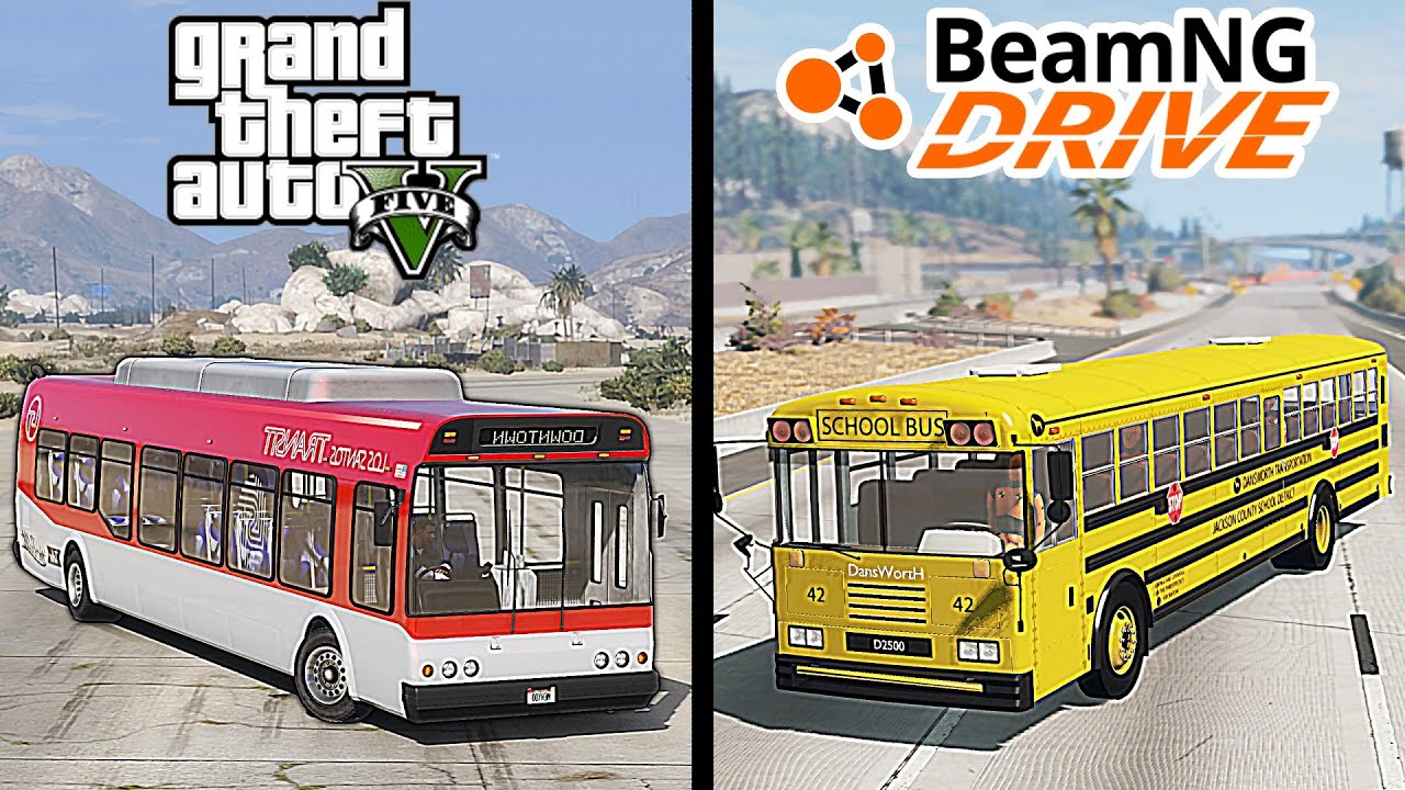 BeamNG drive bus VS GTA 5 bus - where is better?