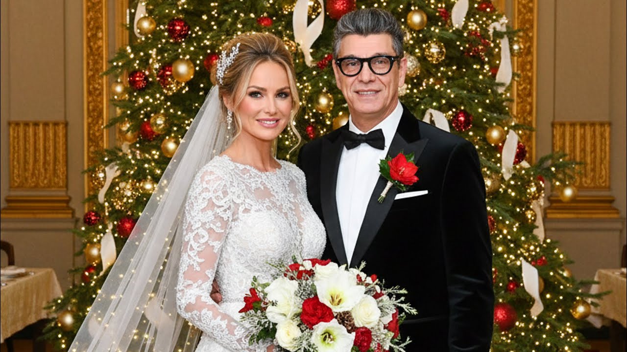 Marc Lavoine et Adriana Karembeu, qui se sont mariés à 54 ans, ont annon leur union le jour de Noël.