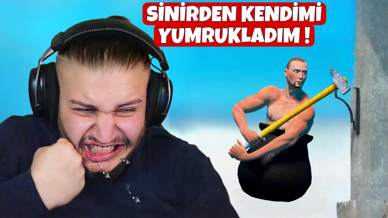 KENDİMİ YUMRUKLATAN TIRMANMA OYUNU ! GETTING OVER IT