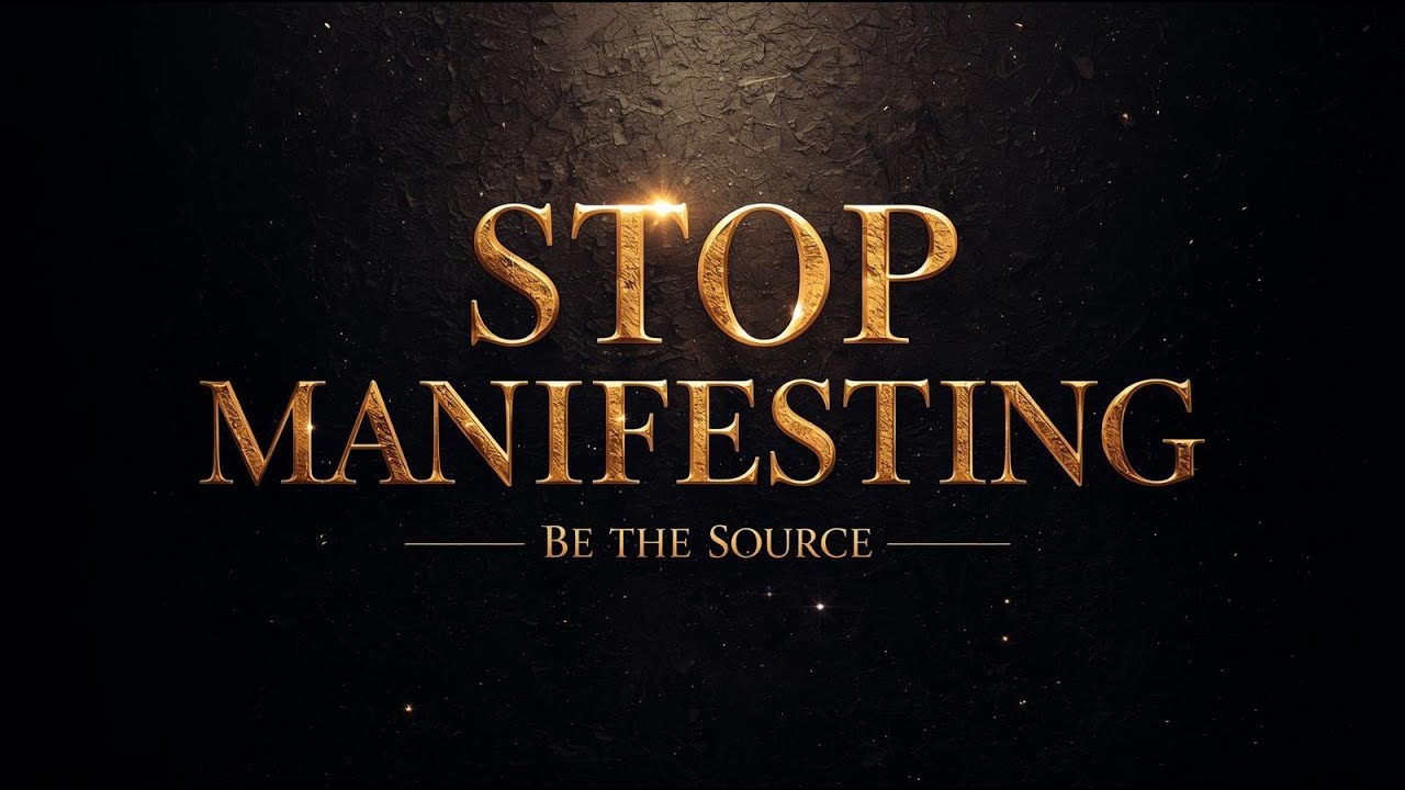Stop Manifesting. Choose as the SOURCE.