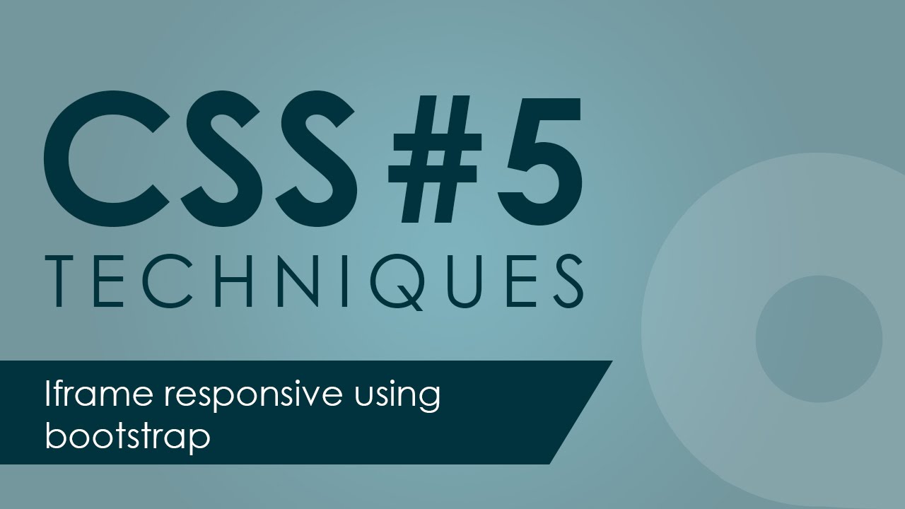 Iframe responsive using bootstrap css framework