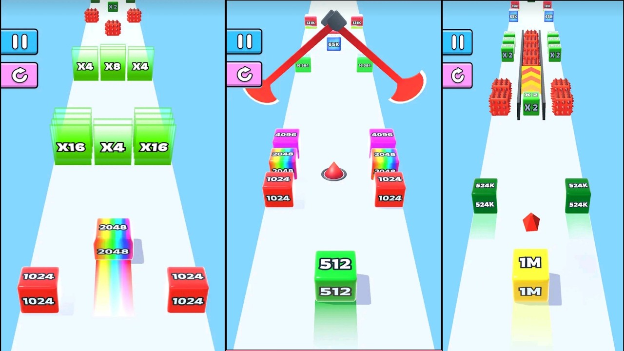 Jelly Run 2048 : Walkthrough All levels gameplay - AndroidIosGameplay