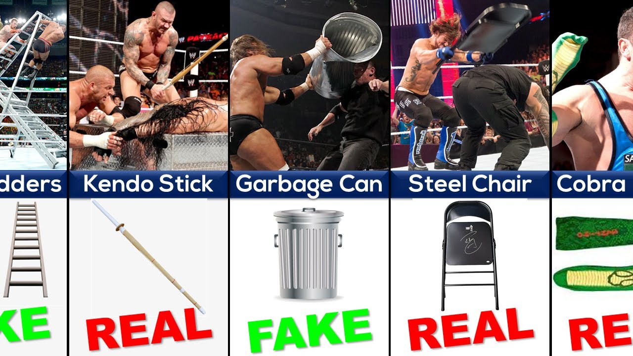 Which WWE Weapons Are Fake and Which Are Real! (WWE Secrets)