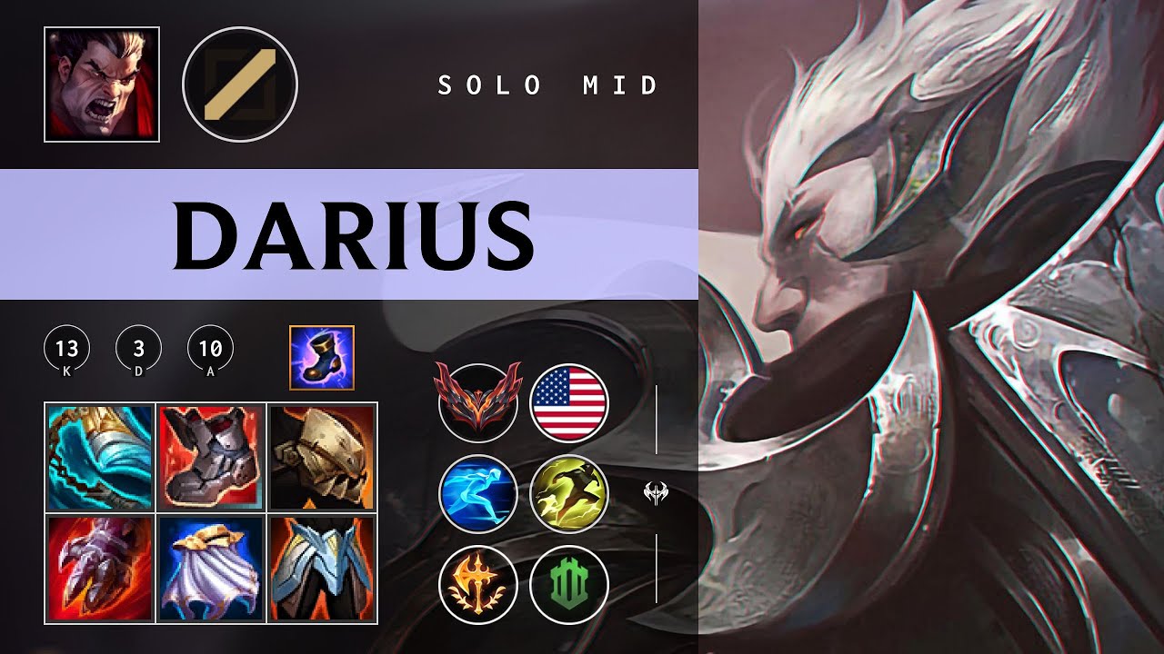 Darius Mid vs Yasuo - NA Grandmaster Patch 26.01