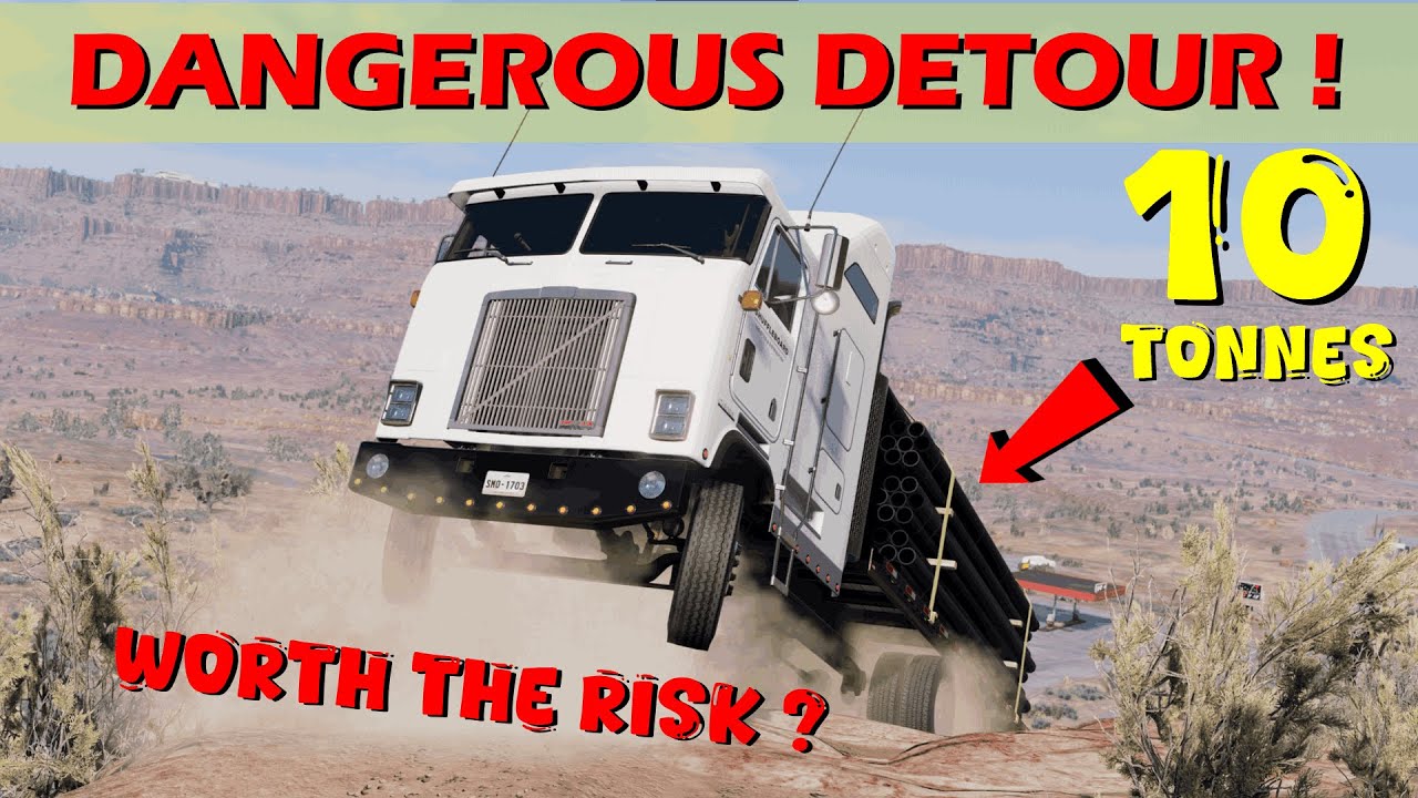 This Road is NOT MEANT FOR SEMI TRUCKS !! | BeamNG.Drive Gavril T-Series Cinematic