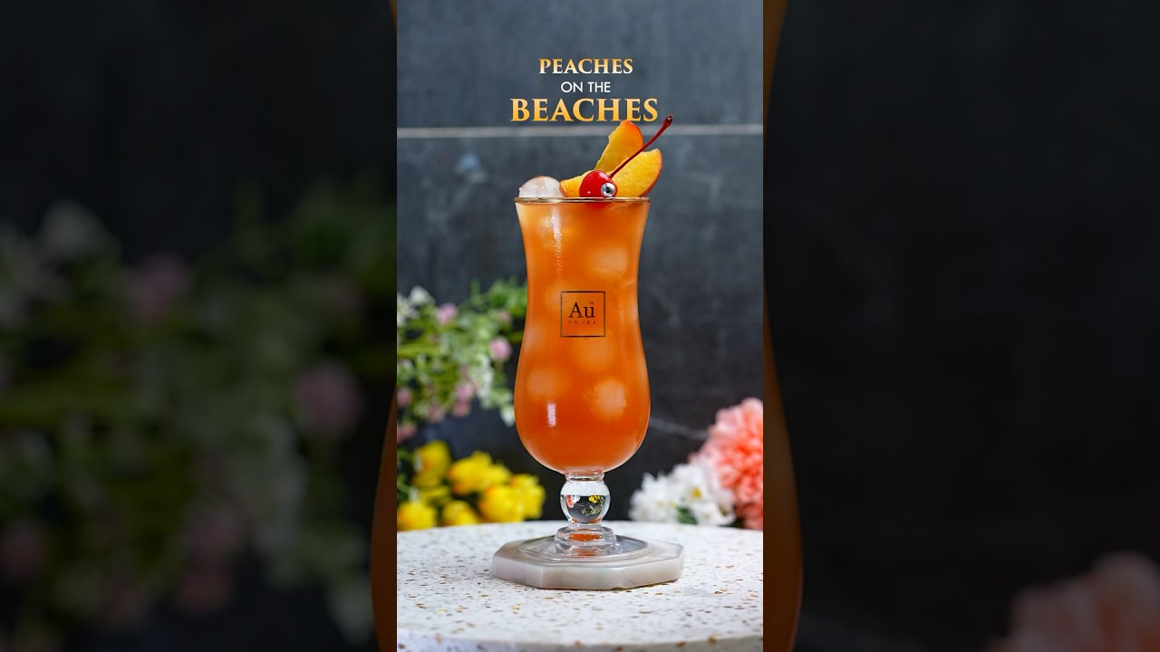 Peaches on the Beaches! 🍑🍹 #cocktails #cocktailrecipe #drink #peachcocktails #bar #bartender