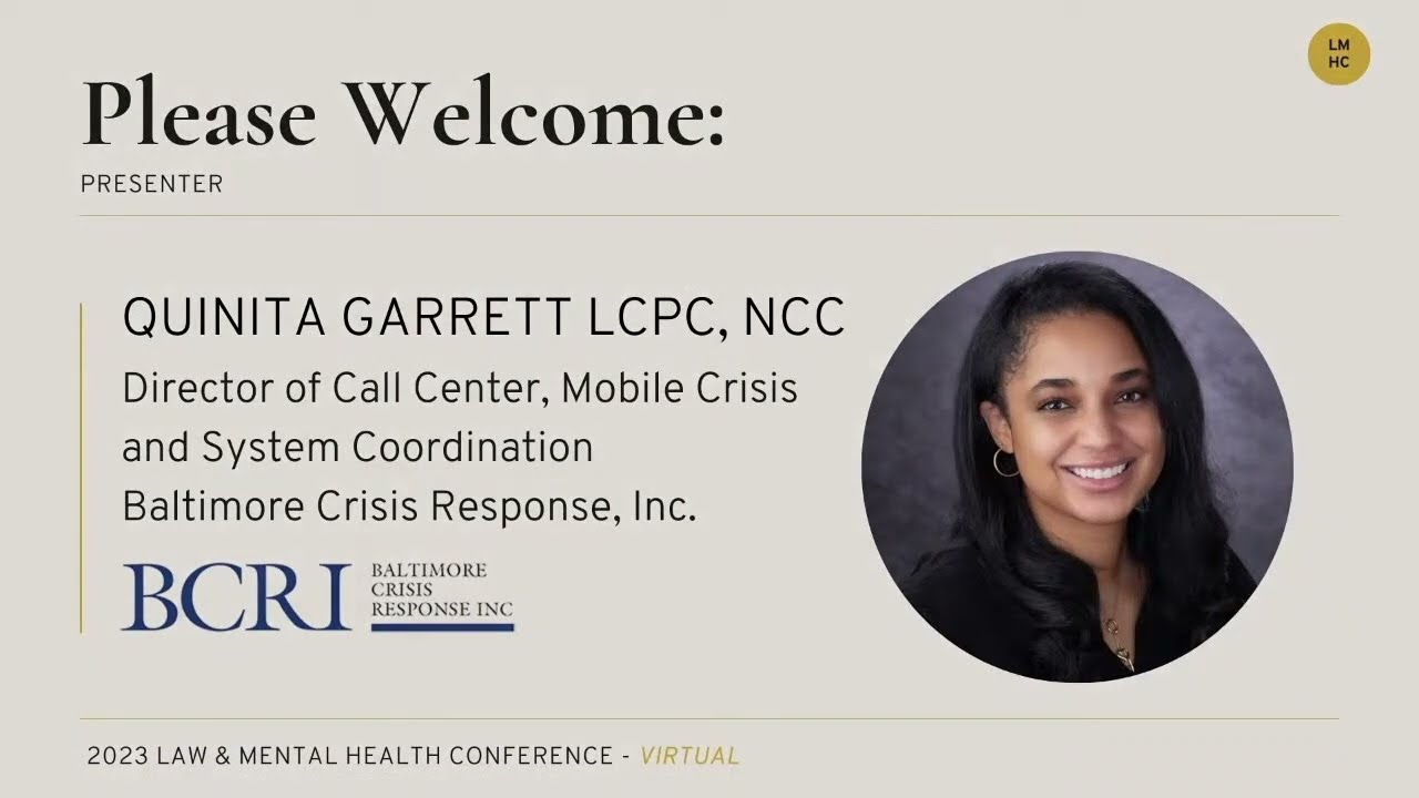 Mobile Response Teams in Baltimore: A crisis center's experience
