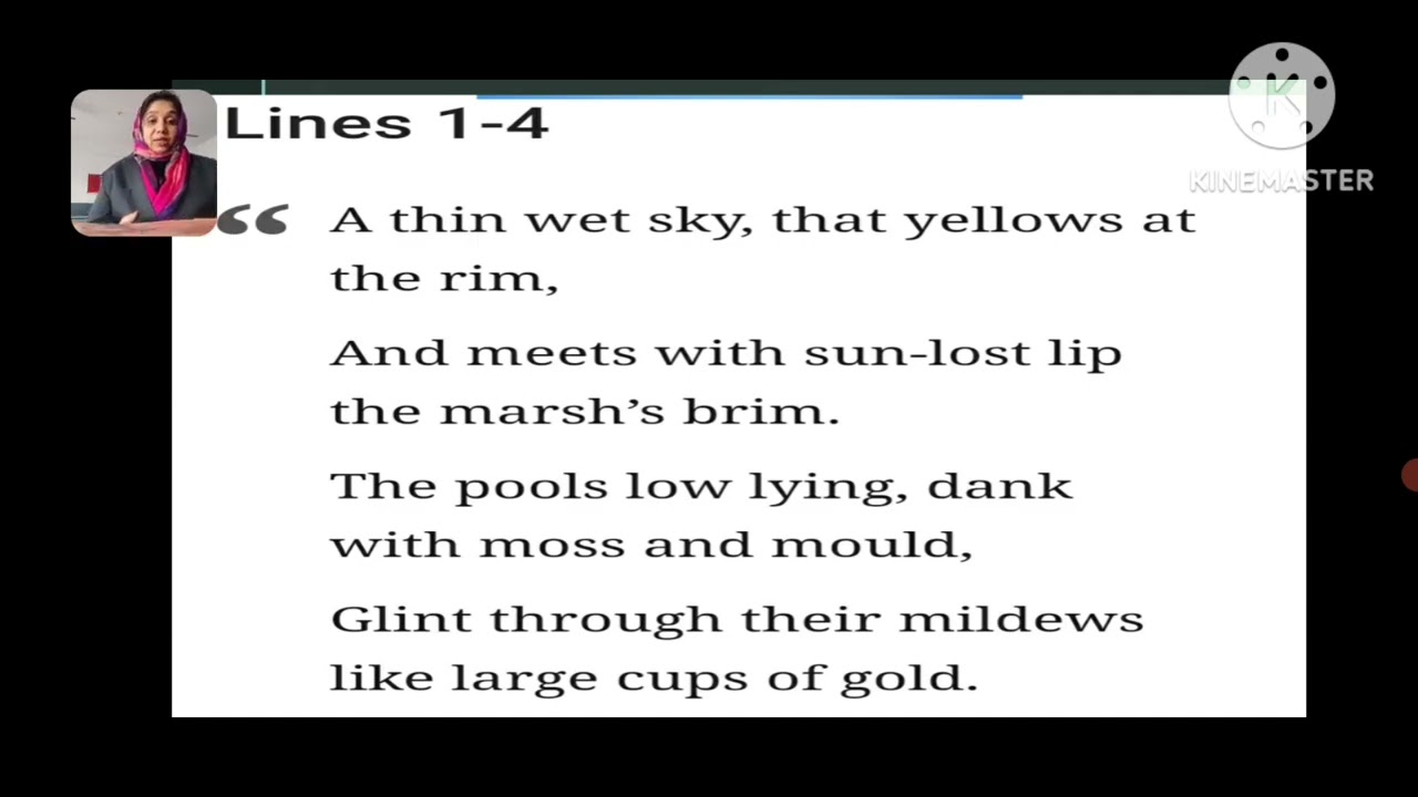 Marshland Poem - English Literature class 8 ICSE