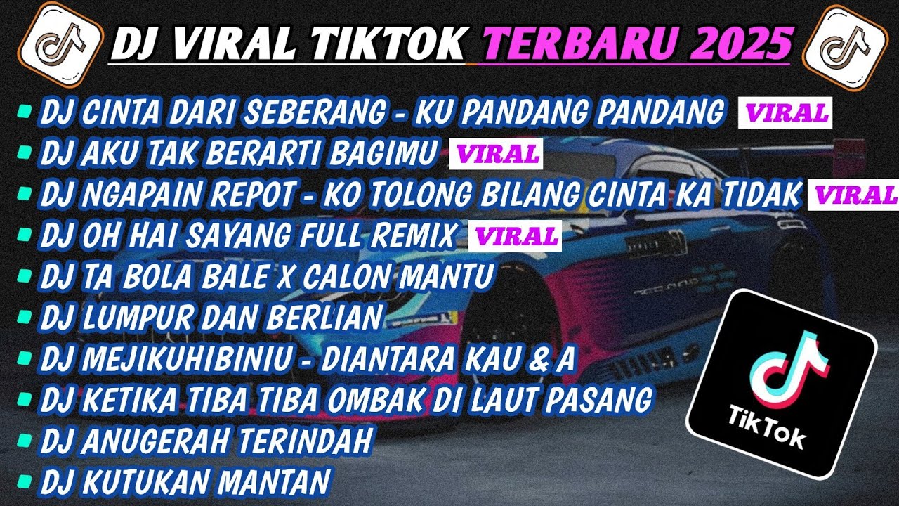 DJ TIKTOK TERBARU 2025-🎵DJ CINTA DARI SEBERANG-KU PANDANG PANDANG🎵DJ AKU TAK BERARTI BAGIMU FULL ALB