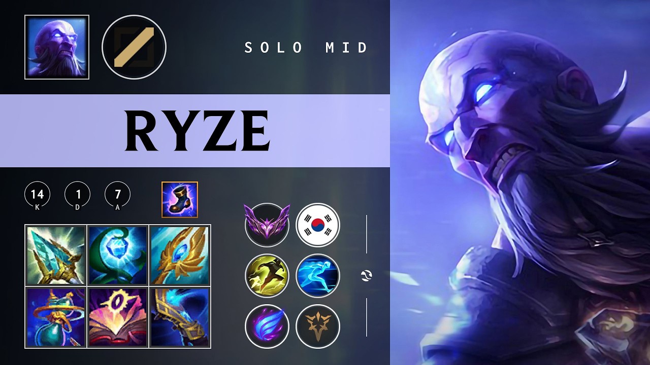 Ryze Mid vs Lissandra - KR Master Patch 26.06
