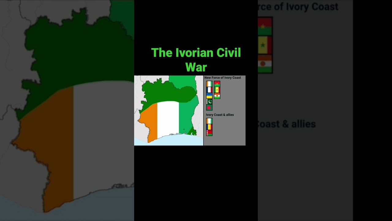 Ivory Coast war - #flags #history #countries #viral #europe #maps #ivorycoast #shorts