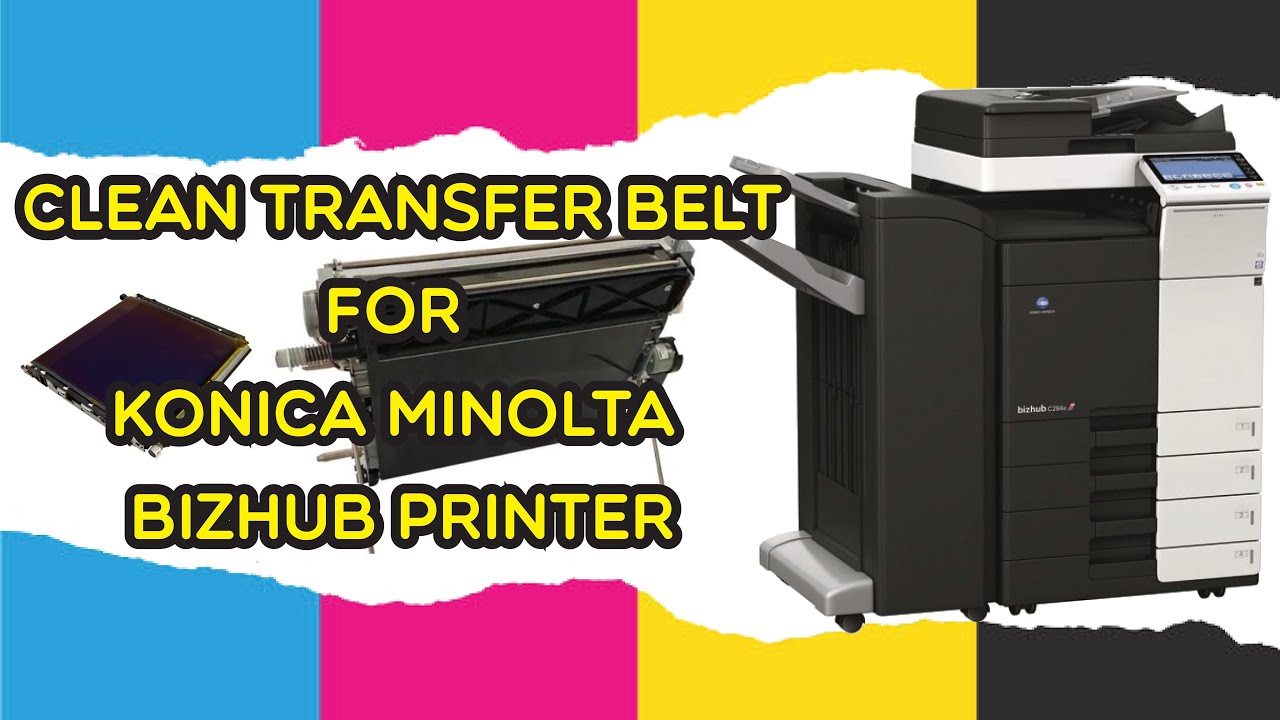 Clean Transfer Belt for Konica Minolta Bizhub Printer