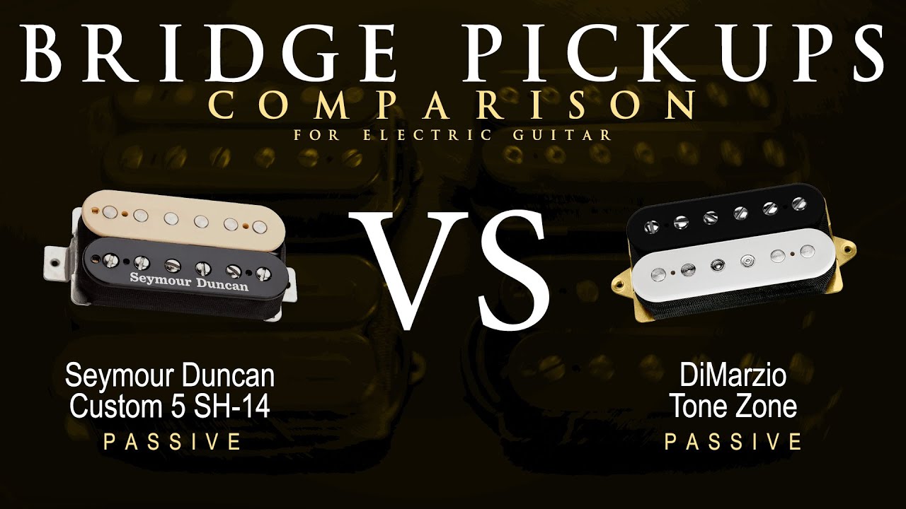 Seymour Duncan CUSTOM 5 SH-14 vs DiMarzio TONE ZONE - Bridge Guitar Pickup Comparison Tone Demo
