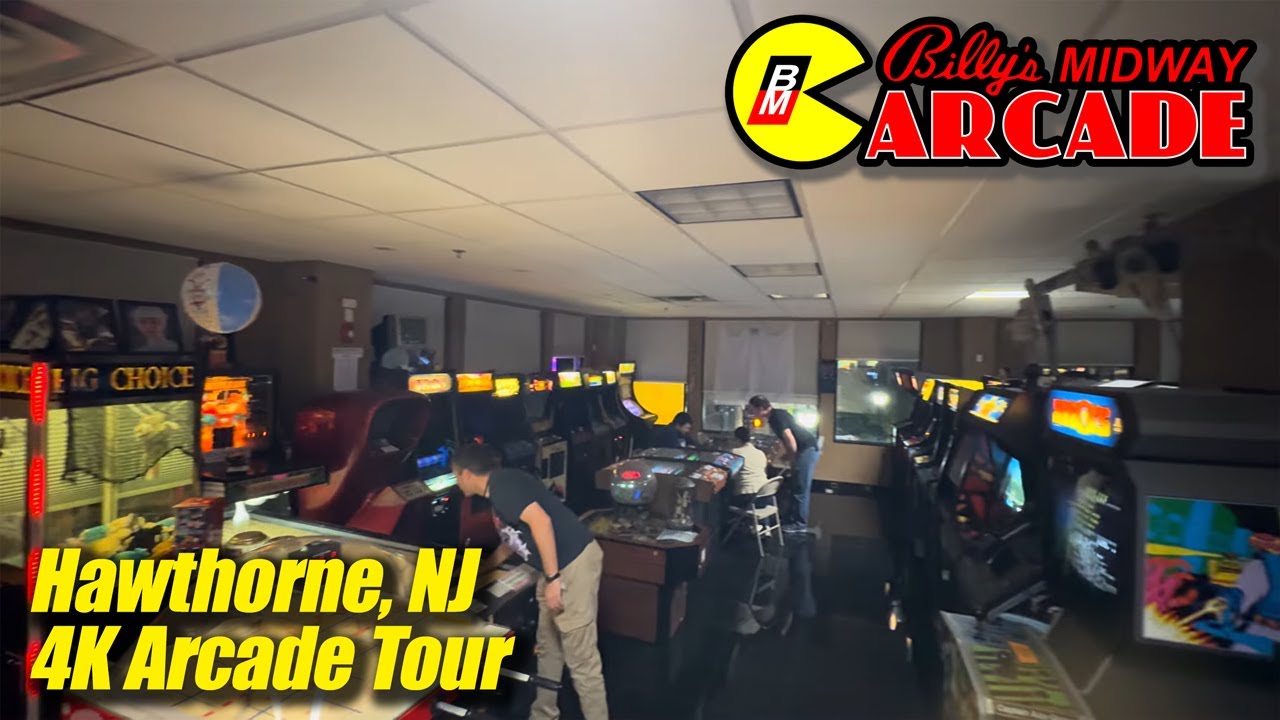 RETRO HEAVEN! Billy's Midway Arcade (Hawthorne NJ), 4K arcade walkthrough & tour, November 2024