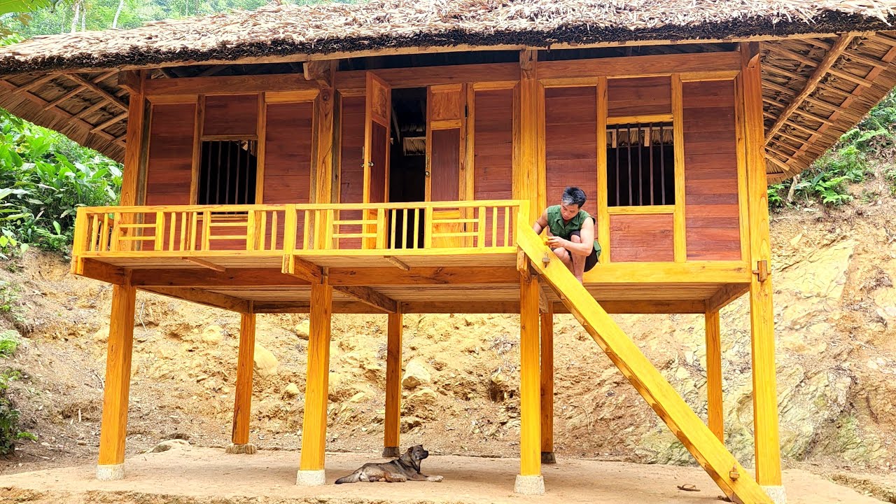 FULL VIDEO : 300 Days | the process of building a big wooden house | Living With Nature