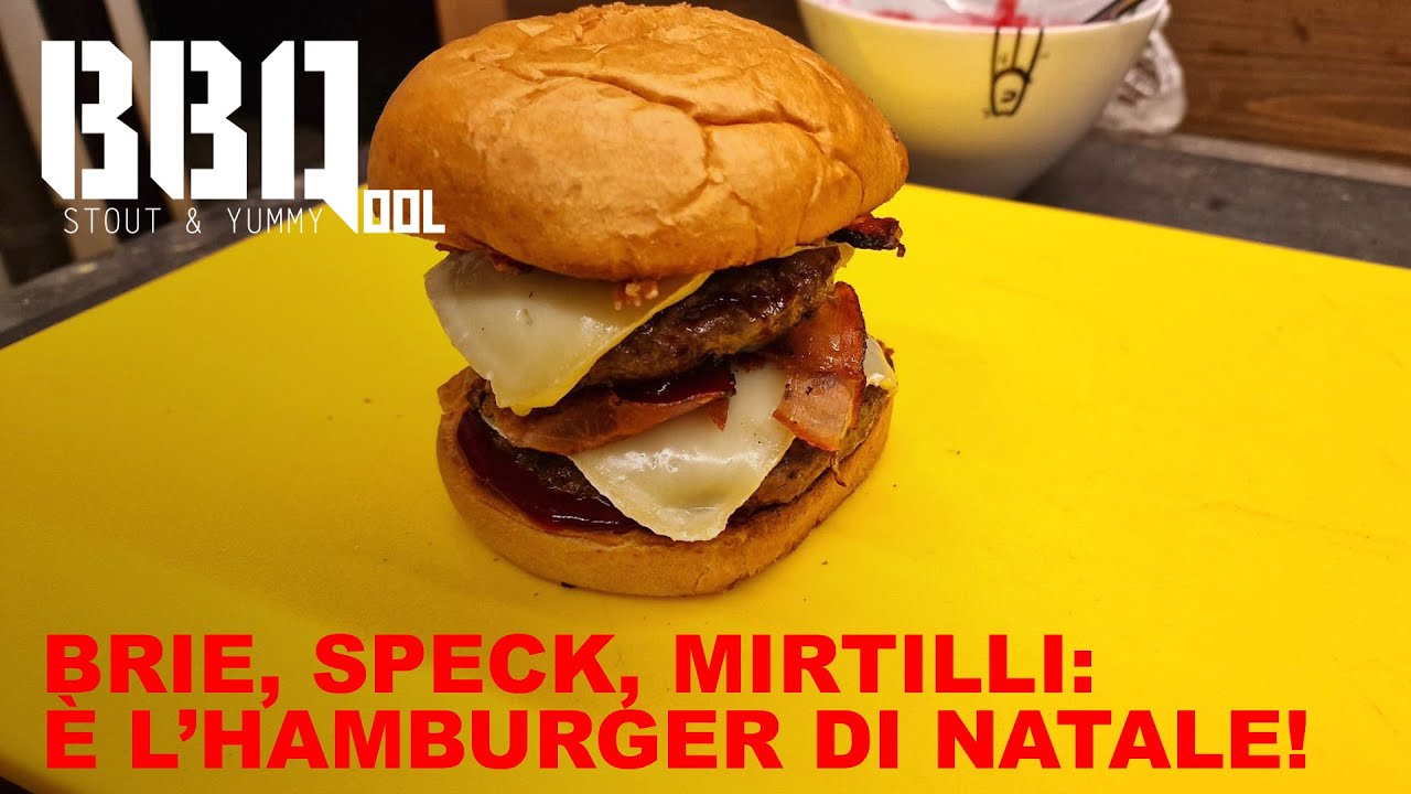 L'hamburger di Natale: brie, speck, salsa ai mirtilli e Mr. Dobelina!