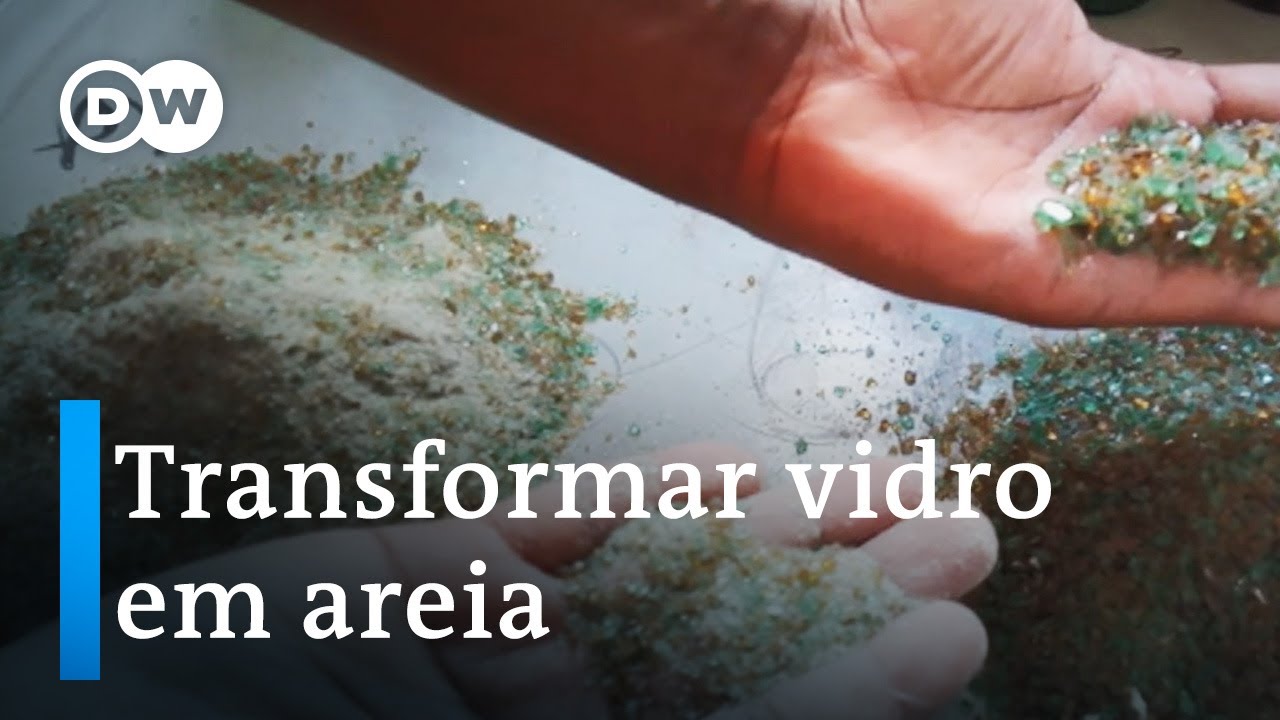 Reciclagem: Vidro descartado vira areia em Cabo Verde