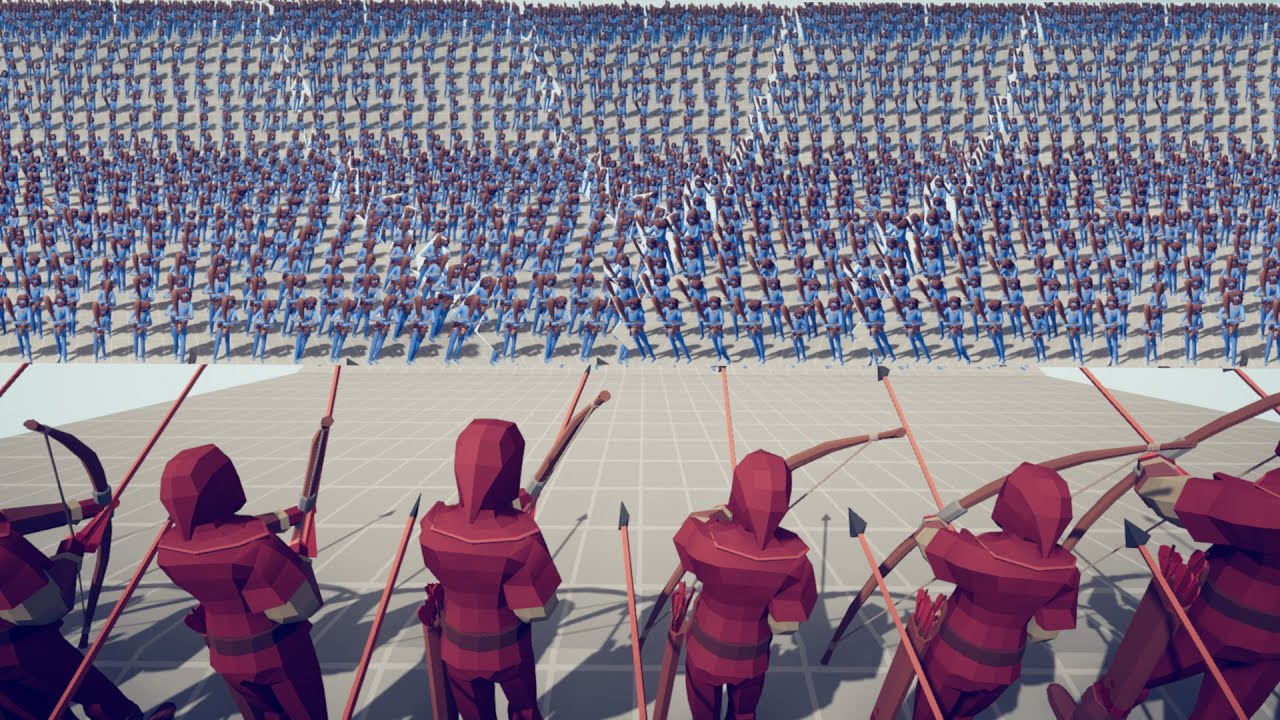 RAINING ARROWS ARCHER vs. MELEE 100x | TABS - Totally Accurate Battle Simulator