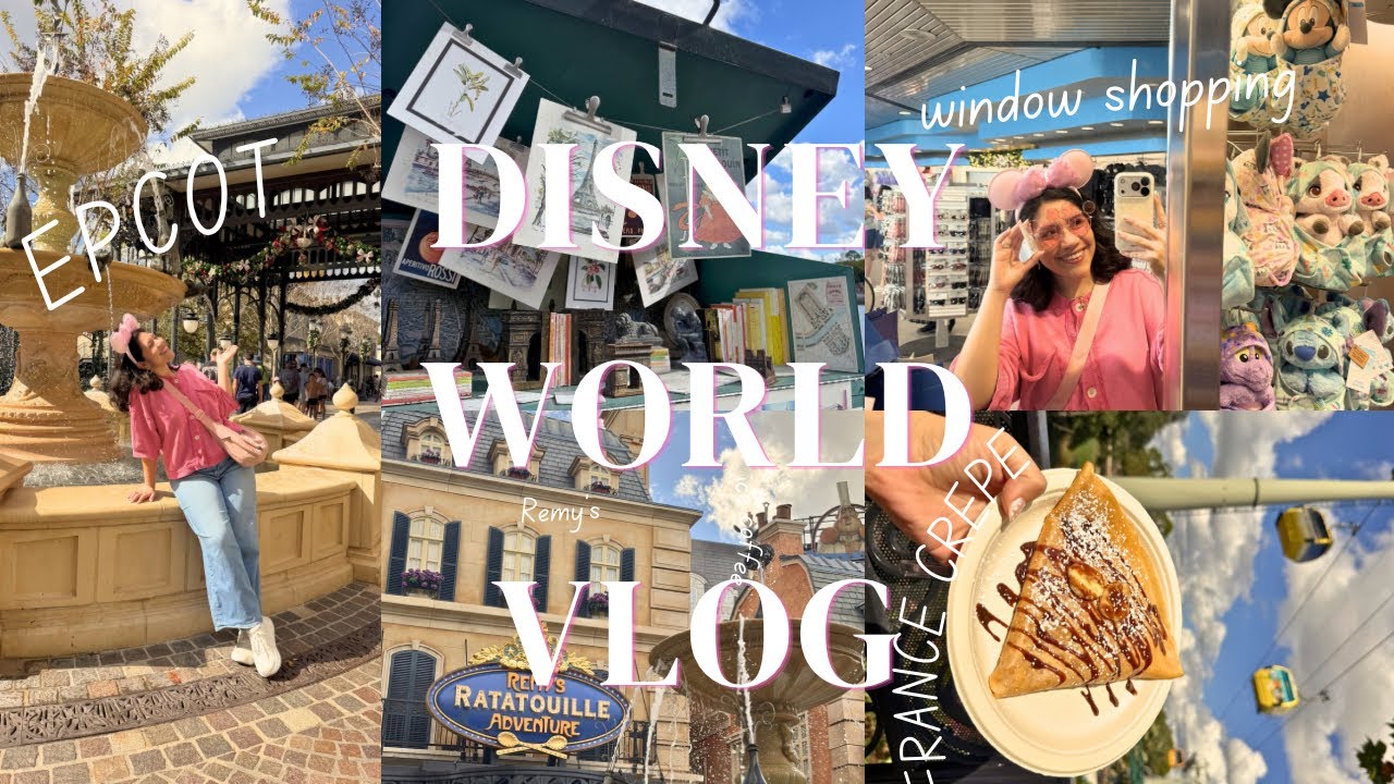 Disney solo date with God! 🩷🎀✨ rope dropping Hollywood studios, Remy’s ratatouille, & Epcot! 🌟