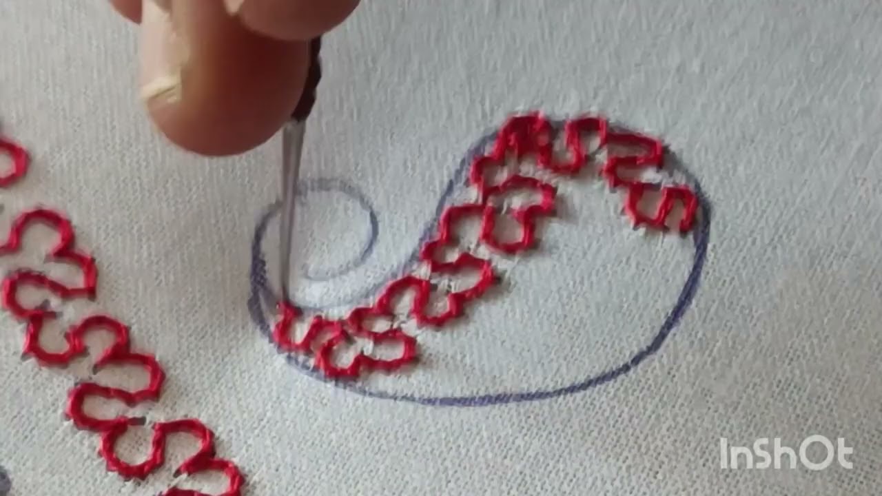 water filling stitch in perfect finishing....