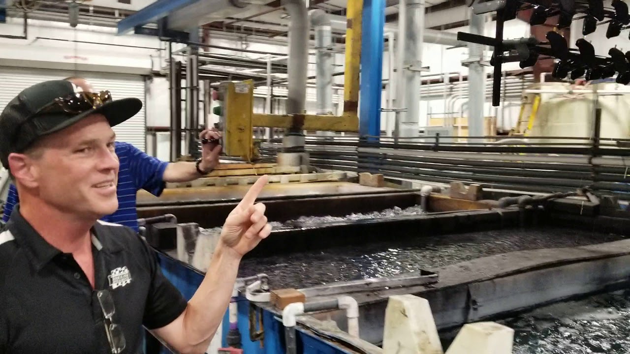 Traxxion Kickstand Pads in the Hard Coat Anodize Process (Sorry about the sound...)