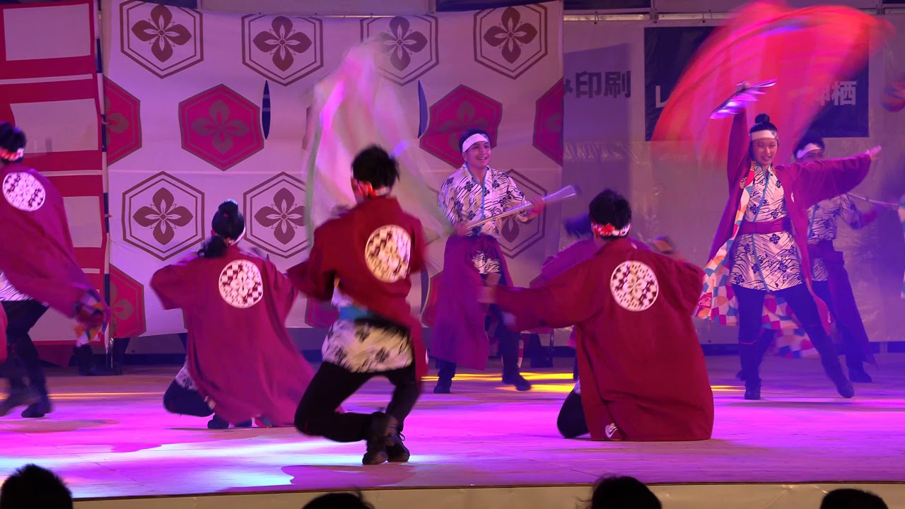 「コカ・コーラ札幌国際大学」 第10回 かみす舞っちゃげ祭り 2019 9 22 日 招待チームラスト演舞 神栖中央公園メインステージ 4Kズーム