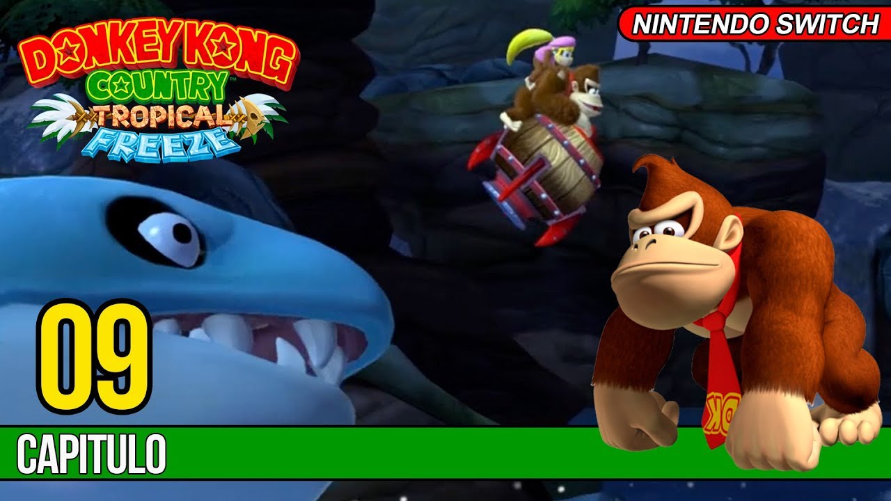 !3 5 - Terrores Marinos - Niveles Ocultos! #09   Donkey Kong  Tropical Freeze (Switch) YdnarB Gamer