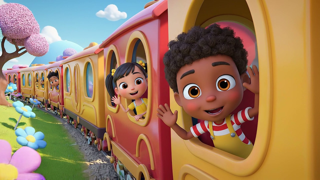 El Pequeño Tren Rueda Chuc Chuc Chuc | Canción de Transportes y Viajes para Niños