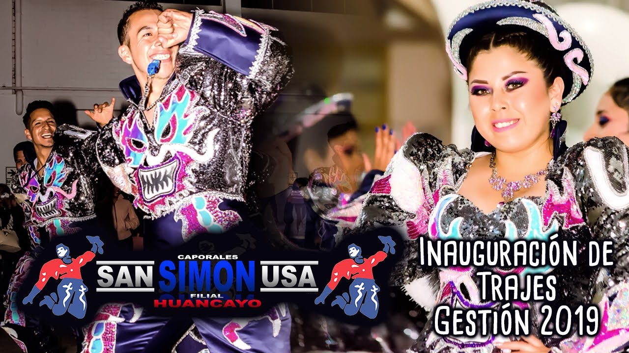 Caporales San Simón USA filial Huancayo - Inauguración Trajes 2019  - Roy Audiovisual Producciones