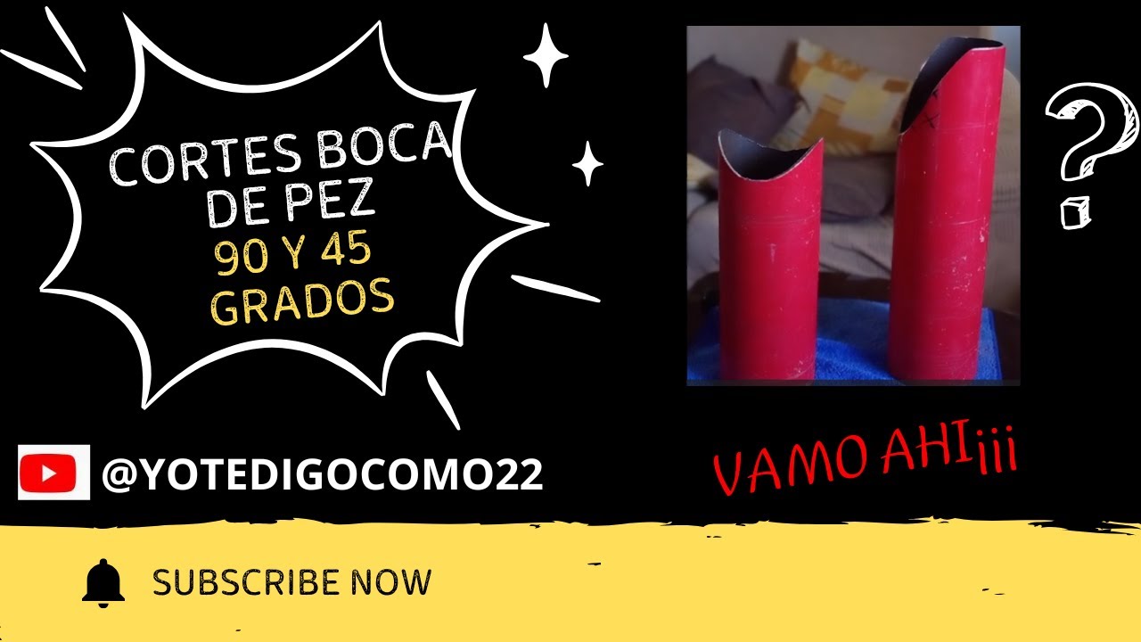 CORTES BOCA DE PEZ 90 Y 45 GRADOS