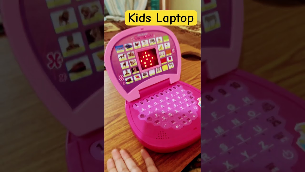 Pink Kids Laptop #pinklaptop#educationalvideo #kidsvideo #learning #learnenglish #laptop #kids #yt