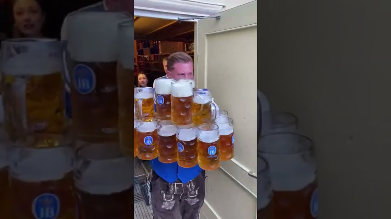 20 Ma&szlig; Bier kein Rekord aber Oho  ​⁠@OktoberfestOfficialDE @hofbrauhausbh368