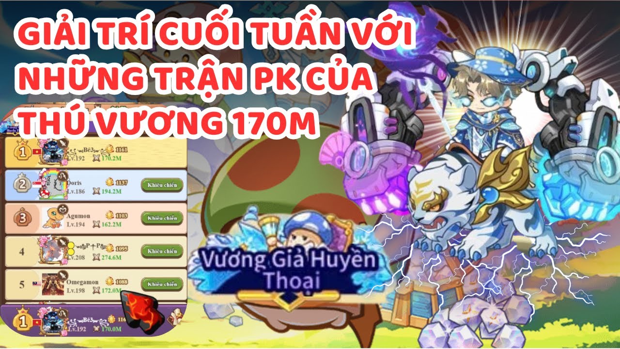 Nấm Lùn Tiến Lên | Xả Stress Cuối Tuần Cùng Thú Vương 170M Tại Rank Vương Giả Huyền Thoại