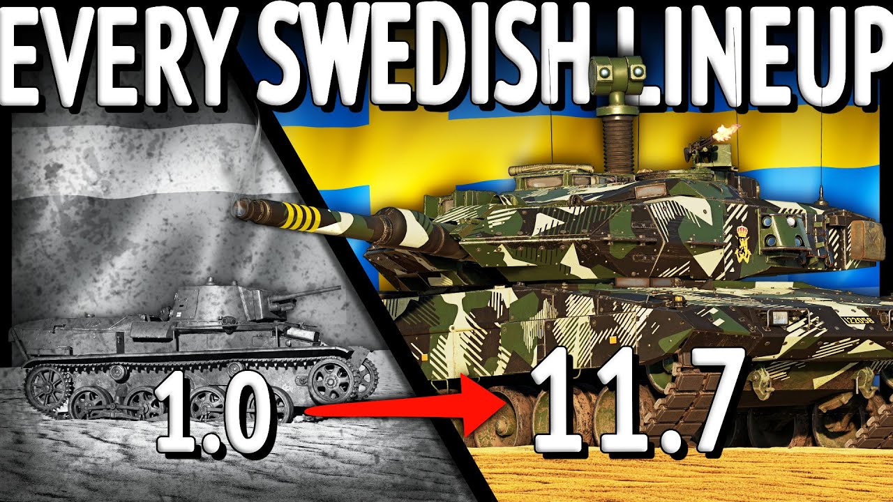 ONE Match With EVERY SWEDISH LINEUP (War Thunder)