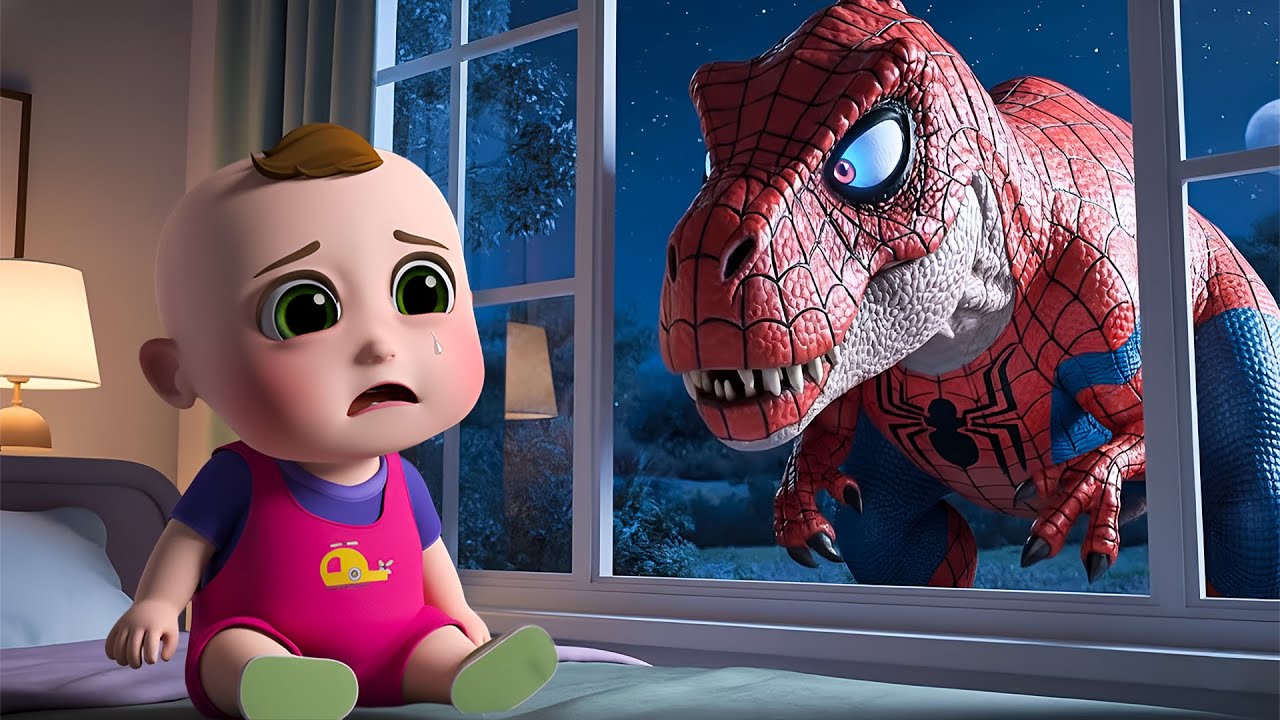 Dinosaur at the Window | Fun Dinosaur Song for Kids | Baby Cartoon Kids Songs