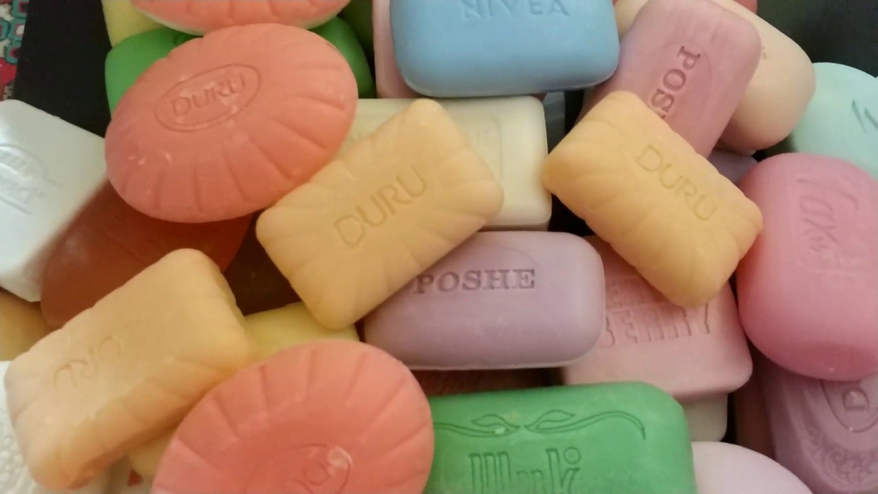 50 different soaps opened, the sound of opening / tapping - SOOTHING ASMR (WITHOUT CUTTING