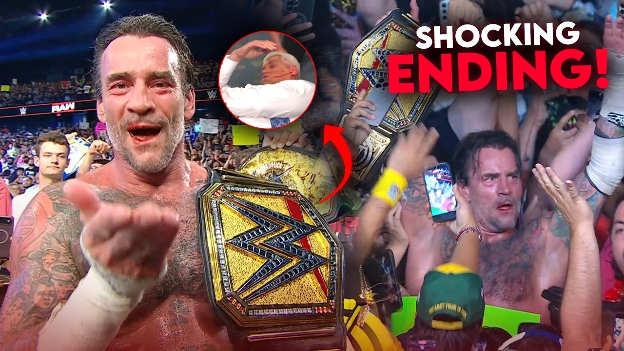 *PLOT TWIST* CM Punk NEW WWE CHAMPION 😱🤯 | SHOCKING ENDING Of RAW | WWE Raw Highlights