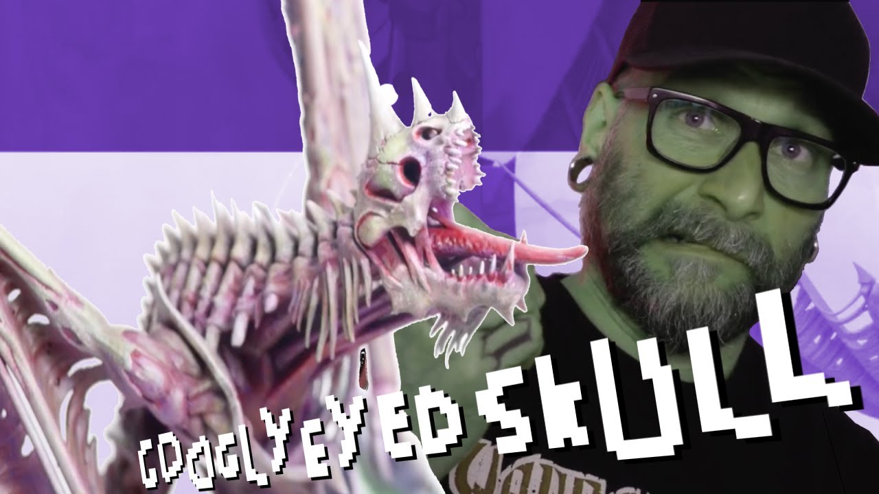 Zombie Dragon on a (un)dead sexy base in 48hrs? Cool Build & Paint technique for a commission piece.