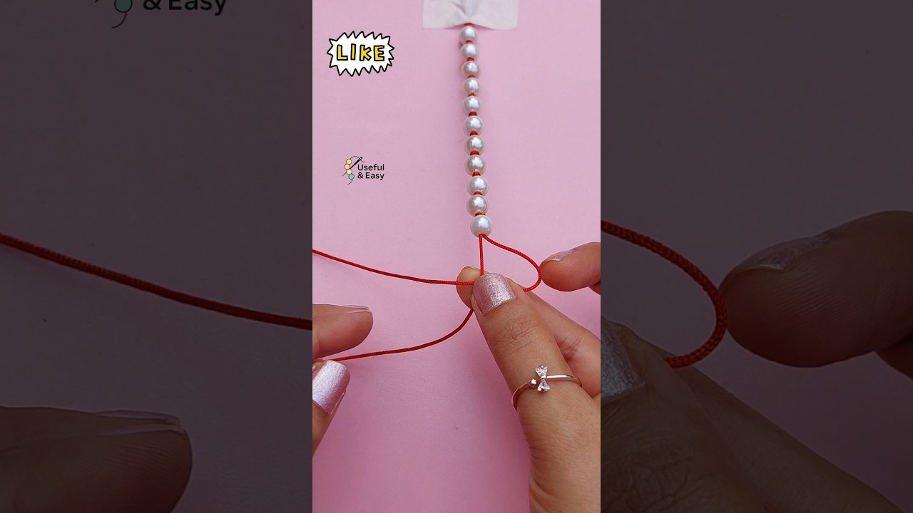 #shorts✨️Super Easy Pearl knotting Technique. Useful & Easy