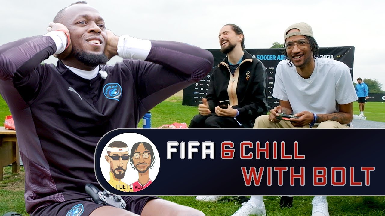 FIFA and Chill with Usain Bolt - The Fastest Man In the World - Poet & Vuj