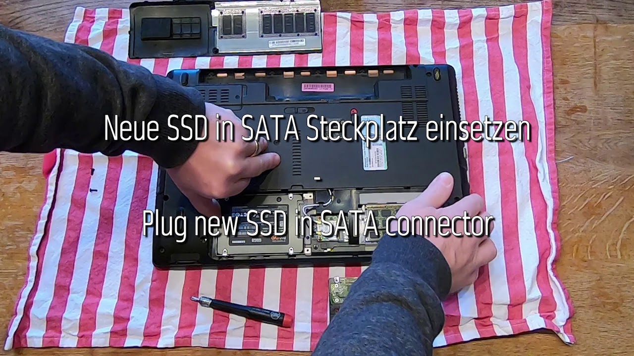 Acer Aspire 5741G SSD Einbau Arbeitsspeicher aufrüsten RAM upgrade