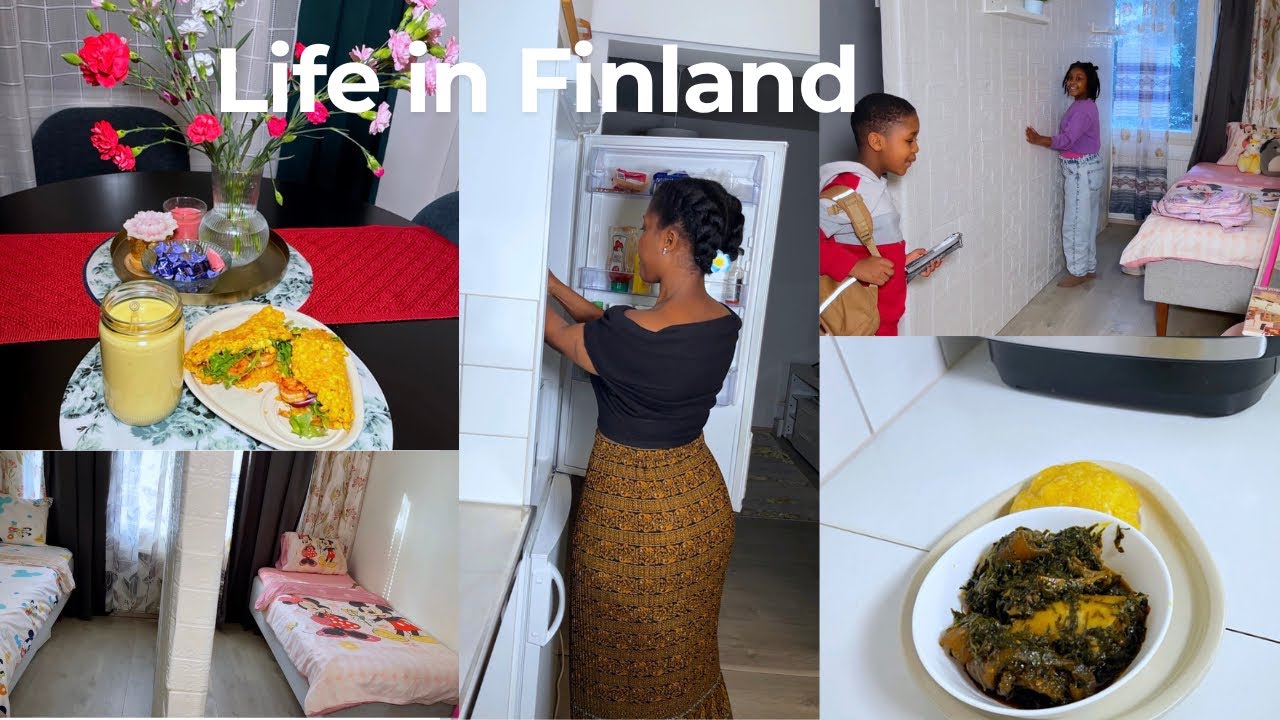 Daily living in Finland/ unemployed days/ cleaning cooking 