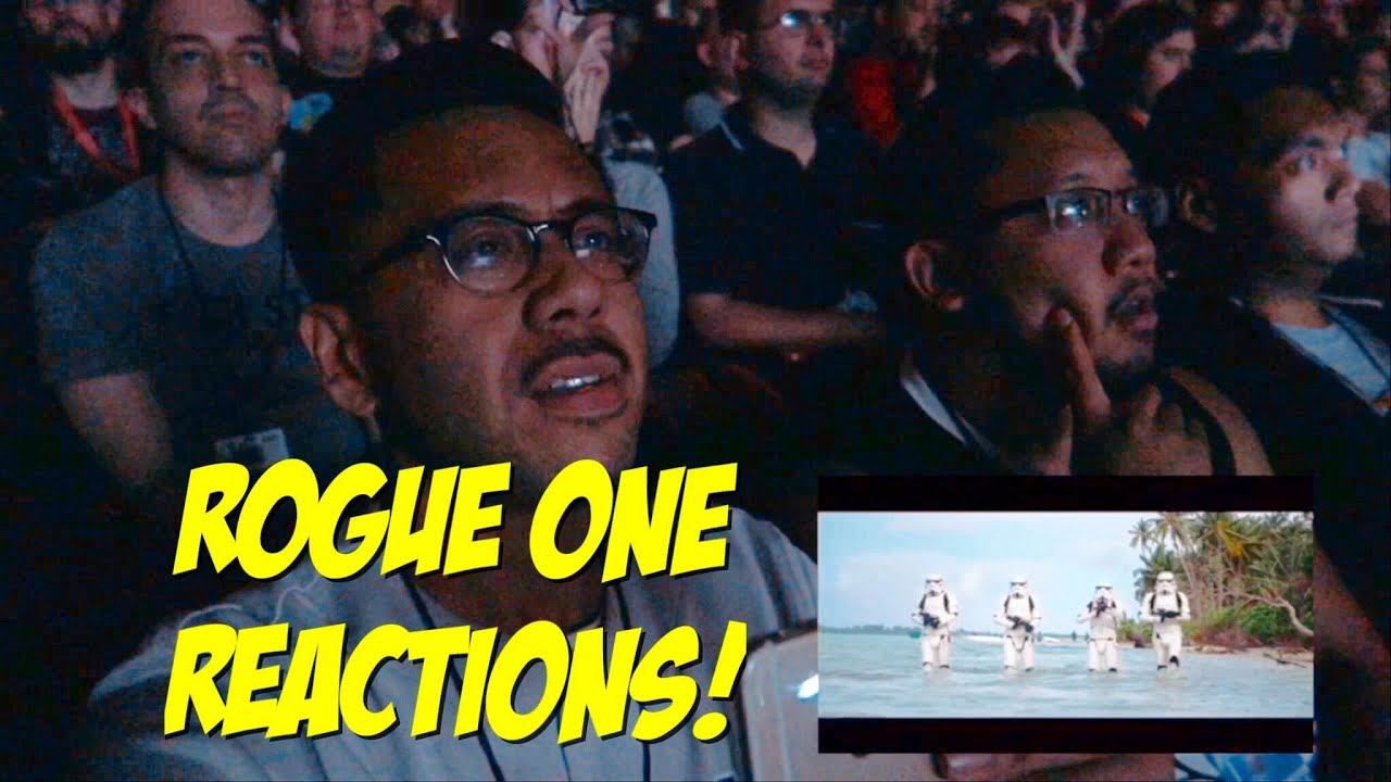 Star Wars Celebration Rogue One Trailer Reel Reaction!!