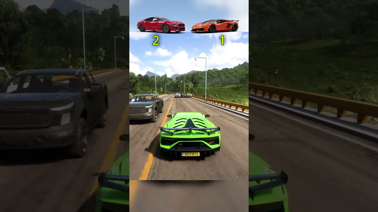 BMW M8 Competition vs Lamborghini Aventador SVJ