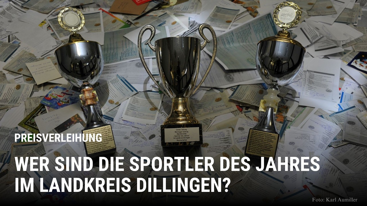 Sportlerwahl im Landkreis Dillingen: Verfolgen Sie die Preisverleihung im Livestream