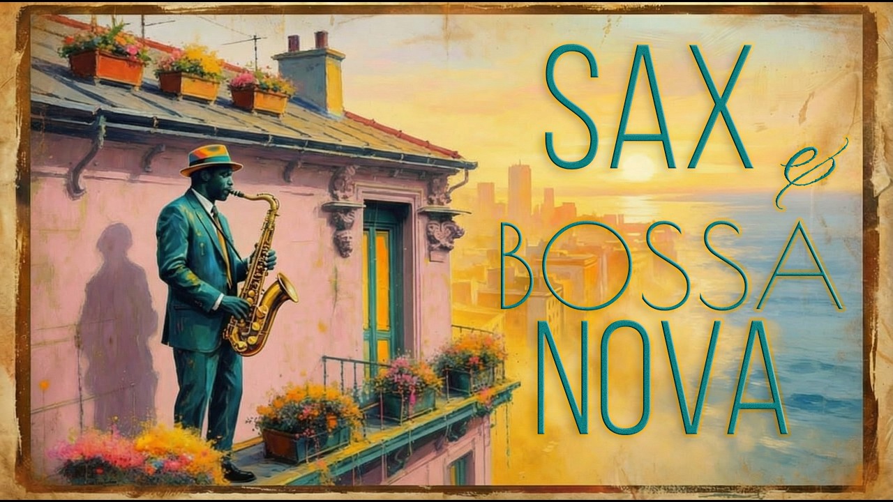 Saxophone & Bossa Nova | Instrumental Cafe Ambience Jazz for Relaxation | 3-Hour Mix