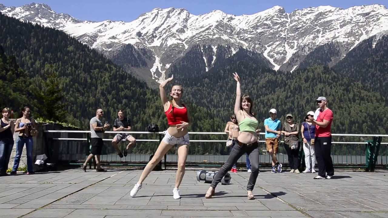 Танцы на озере Рица. Salsa Lady Style on 2