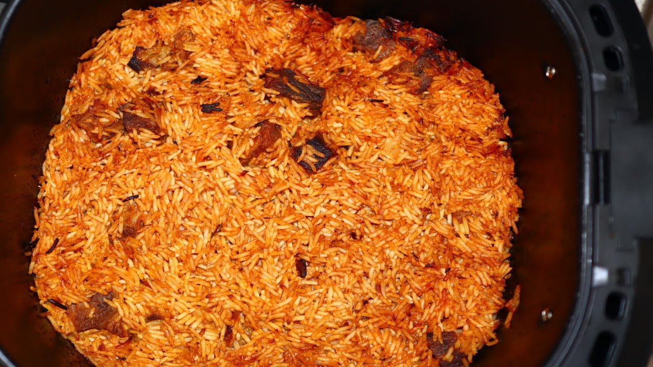 I Tried Cooking Jellof Rice With Air Fryer And This Happened