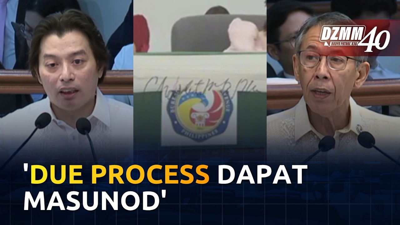 'Observe due process' Poa refutes Diokno on bank, tax records subpoena vs VP Sara | (15 July 2026)